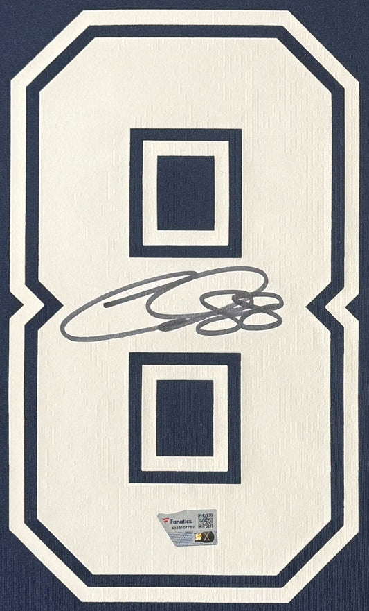 CeeDee Lamb Signed Dallas Cowboys Nike Jersey Framed Fanatics COA - Close up of Number