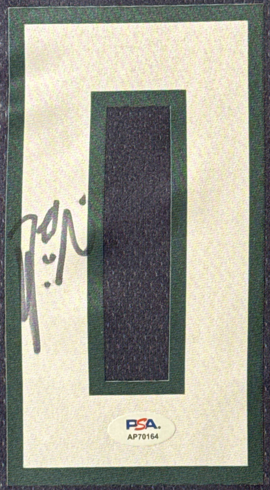 Damian Lillard Signed Milwaukee Bucks Nike Jersey Framed PSA COA - Close up of Number