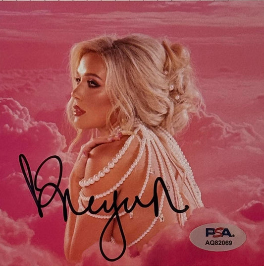 Megan Moroney Signed Cloud 9 CD Insert Framed PSA COA - Close up of Number