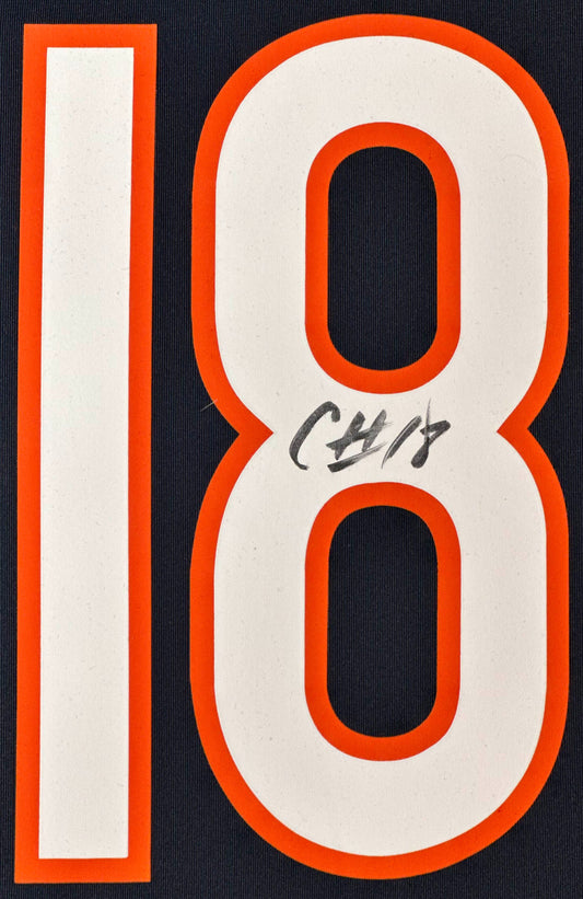 Caleb Williams Signed Chicago Bears Nike Jersey Framed JSA COA - Close up of Number