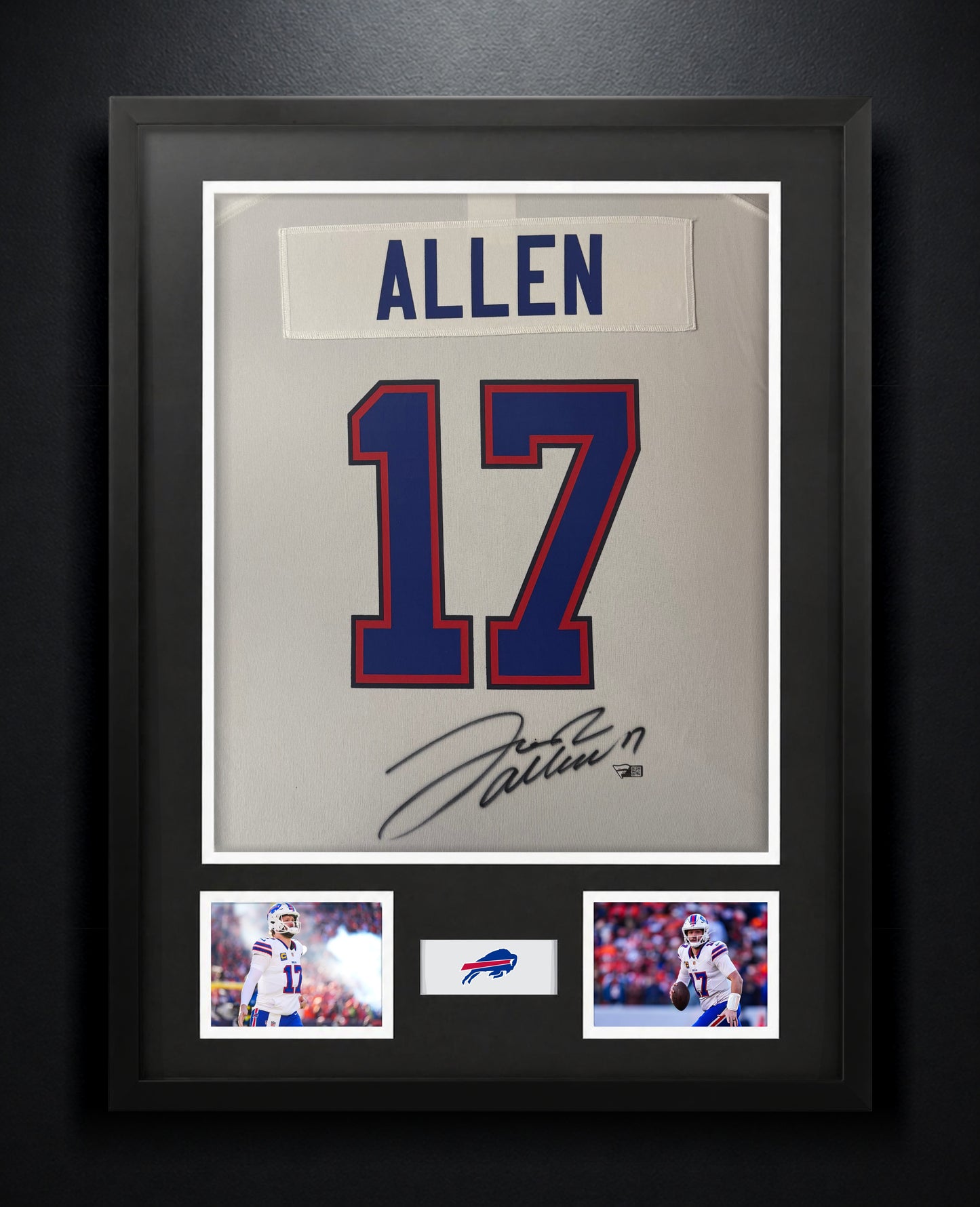 Josh Allen Signed Buffalo Bills Nike Jersey Framed Fanatics COA - Photo of frame