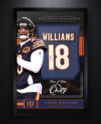 Caleb Williams Signed Chicago Bears Nike Jersey Framed JSA COA - Photo of frame