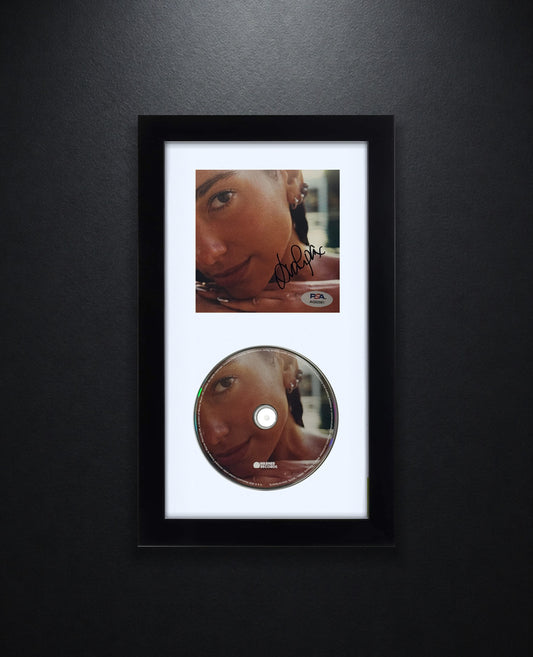 Dua Lipa Signed Radical Optimism CD Insert Framed PSA COA - Photo of frame