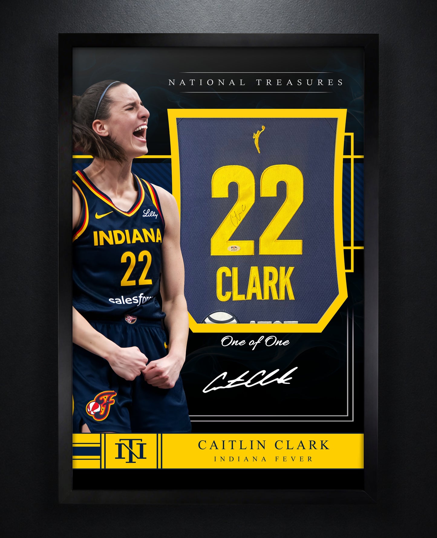 Caitlin Clark Signed Indiana Fever Nike Jersey Framed PSA COA