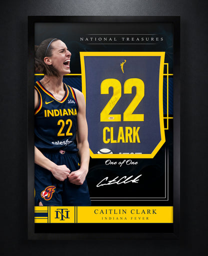 Caitlin Clark Signed Indiana Fever Nike Jersey Framed PSA COA