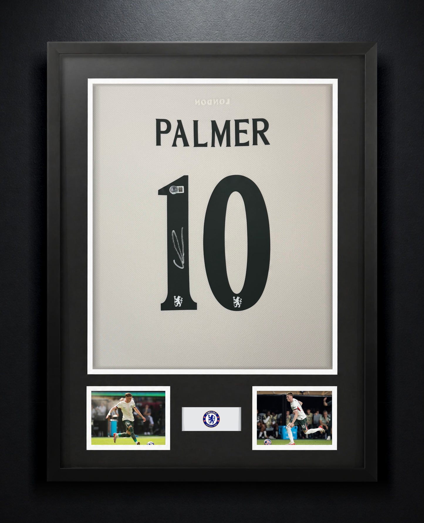 Cole Palmer Signed Chelsea Nike Jersey Framed Beckett COA - Photo of frame