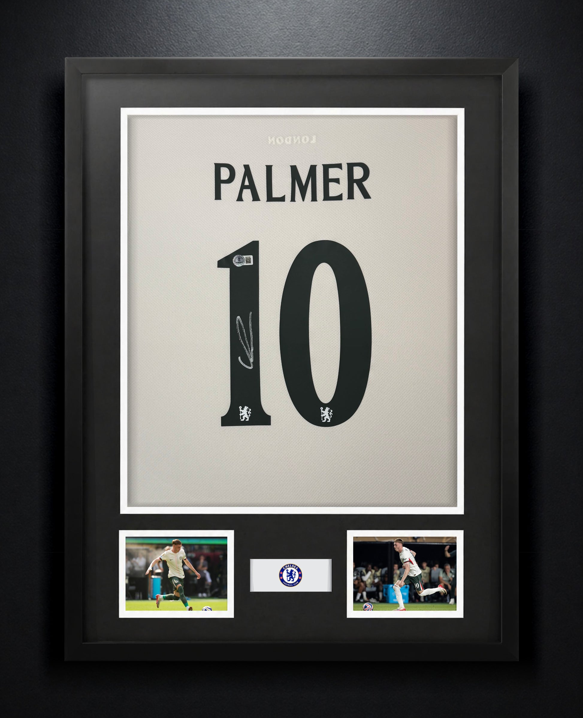 Cole Palmer Signed Chelsea Nike Jersey Framed Beckett COA - Photo of frame