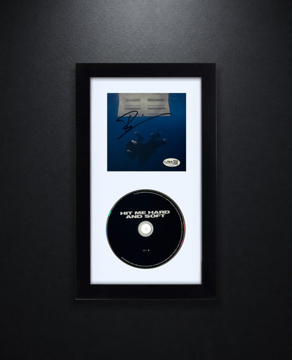 Billie Eilish Signed Hit Me Hard And Soft CD Insert Framed JSA COA - Photo of frame