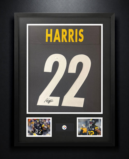 Najee Harris Signed Pittsburgh Steelers Jersey Framed JSA COA - Photo