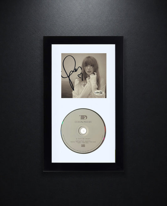 Taylor Swift Signed The Tortured Poets Department W/ Heart CD Insert Framed JSA COA - Photo of frame