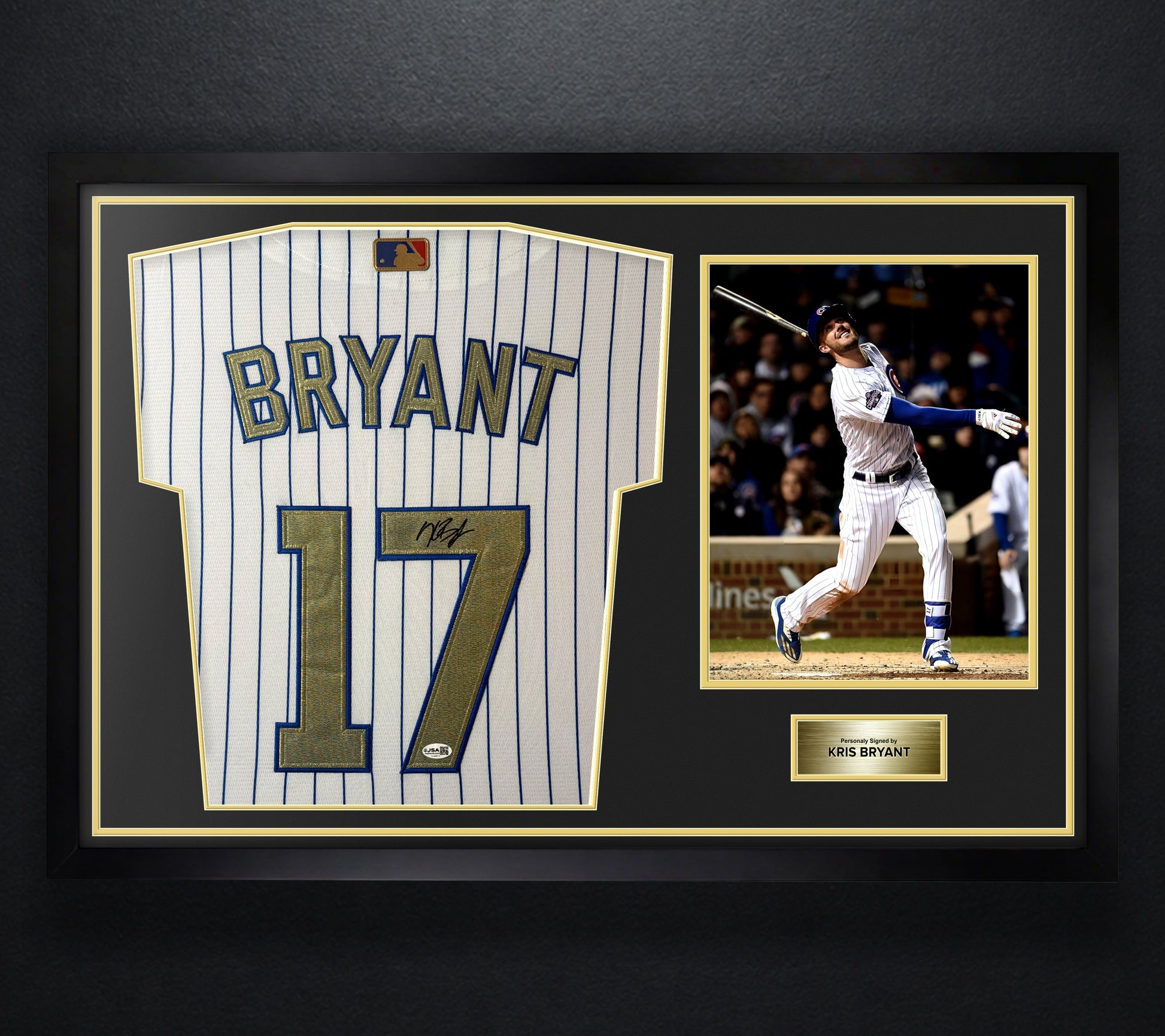 Kris Bryant Signed Chicago Cubs Nike Jersey Framed JSA COA - Photo of frame