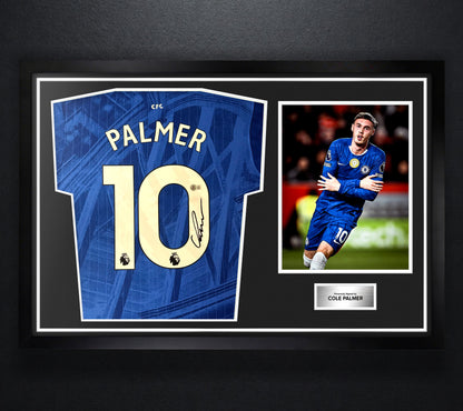 Cole Palmer Signed Chelsea FC Nike Jersey Framed Beckett COA - Photo of frame