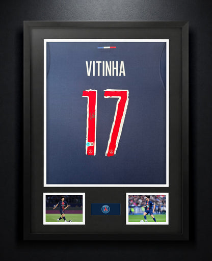 Vitinha Signed PSG Nike Jersey Framed Beckett COA - Photo of frame