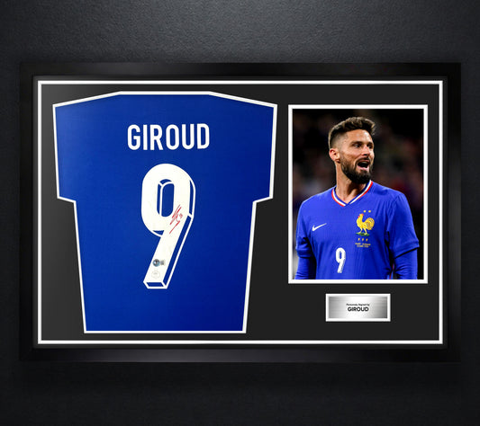Giroud France Signed France Nike Jersey Framed Beckett COA - Photo of frame