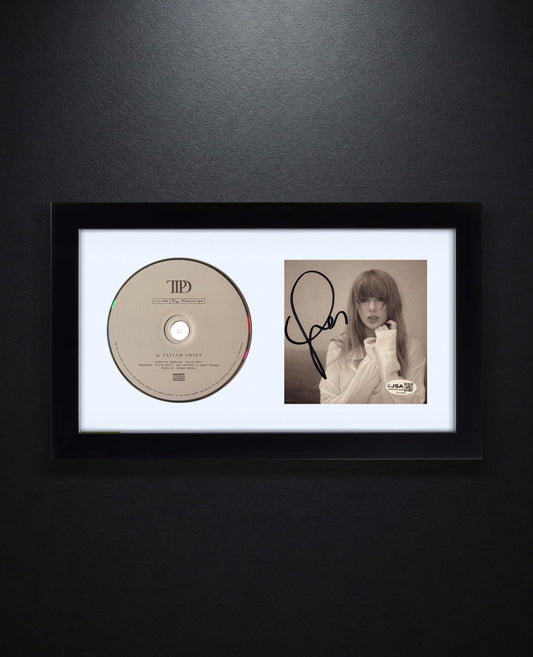 Taylor Swift Signed The Tortured Poets Department CD Insert Framed JSA COA - Photo of frame