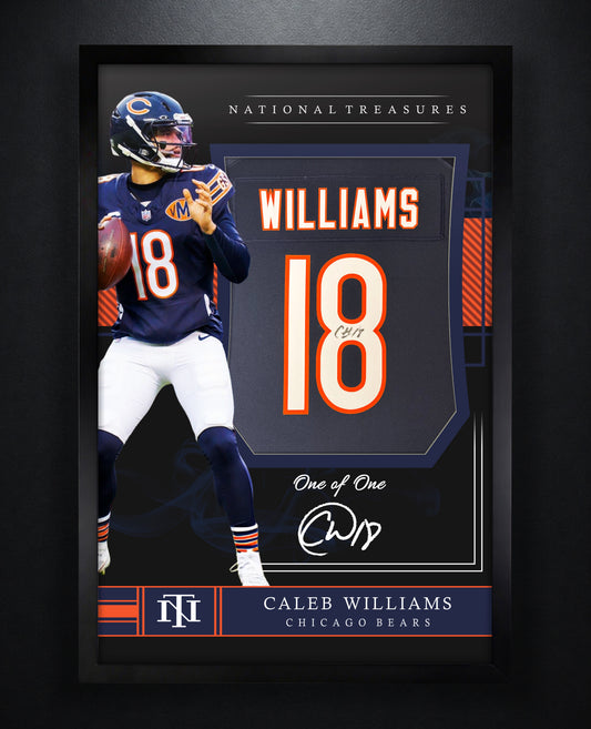Caleb Williams Signed Chicago Bears Nike Jersey Framed JSA COA - Photo of frame