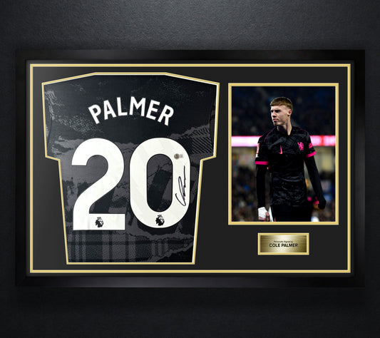 Cole Palmer Signed Chelsea FC Nike Jersey Framed Beckett COA - Photo of frame