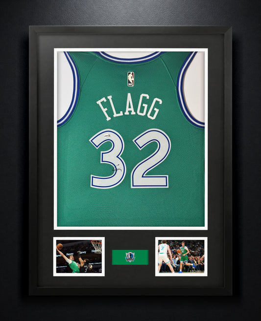 Cooper Flagg Signed Dallas Mavericks Nike Jersey Framed JSA COA - Photo of frame
