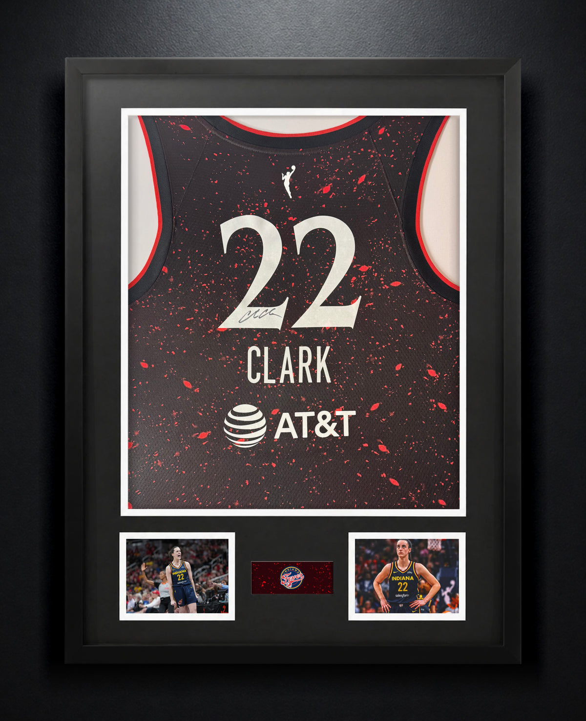 Caitlin Clark Signed Indiana Fever Nike Jersey Framed Beckett COA - Photo of frame
