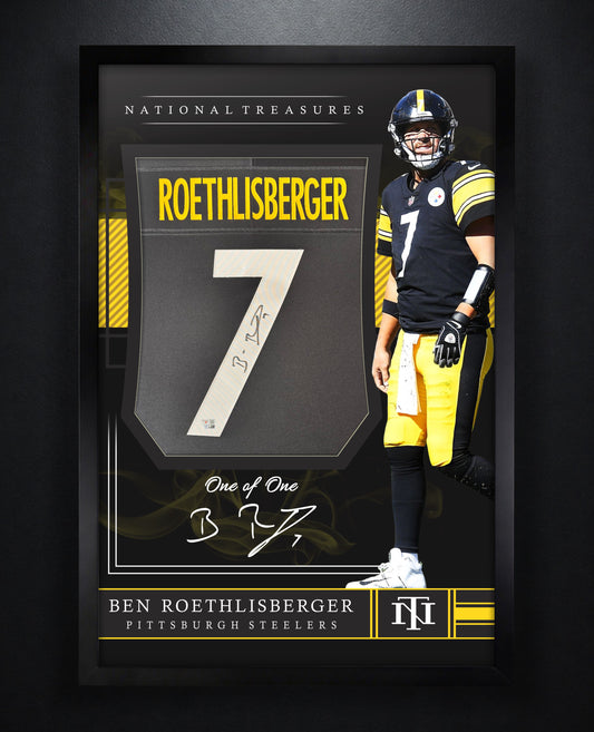 Ben Roethlisberger Signed Pittsburgh Steelers Nike Jersey Framed Fanatics COA - Photo of frame
