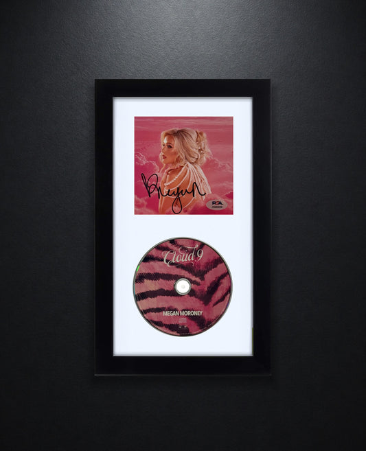 Megan Moroney Signed Cloud 9 CD Insert Framed PSA COA - Photo of frame