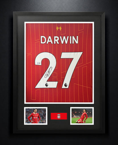 Darwin Nunez Signed Liverpool Nike Jersey Framed Beckett COA - Photo of frame