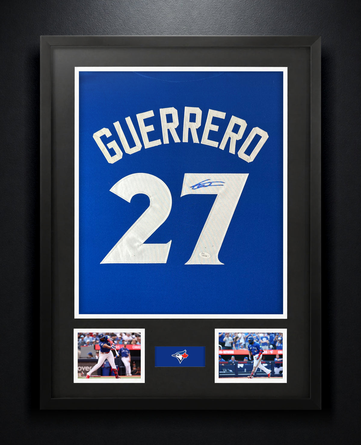 Vladimir Guerrero Signed Toronto Blue Jays Jersey Framed JSA COA - Photo of frame