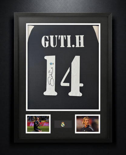 Guti Hernandez Signed Real Madrid Adidas Jersey Framed Beckett COA - Photo of frame