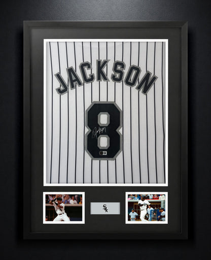 Bo Jackson Signed Chicago White Sox Jersey Framed Beckett COA - Photo of frame