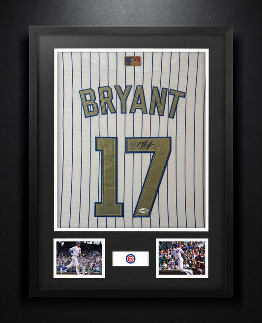 Kris Bryant Signed Chicago Cubs Nike Jersey Framed JSA COA - Photo of frame