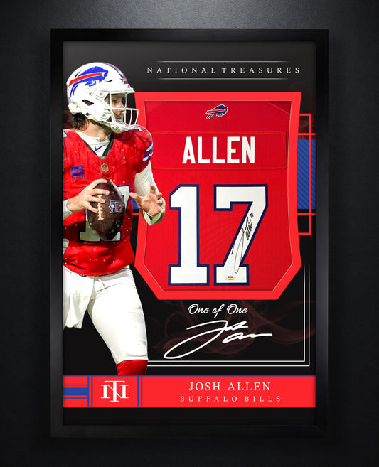 Josh Allen Signed Buffalo Bills Nike Jersey Framed Beckett & PSA COA - Photo of frame