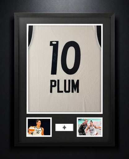 Kelsey Plum Signed Las Vegas Aces Jersey Framed JSA COA - Photo of frame