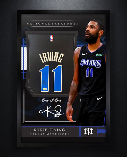 Kyrie Irving Signed Dallas Mavericks Nike Jersey Framed Beckett COA - Photo of frame