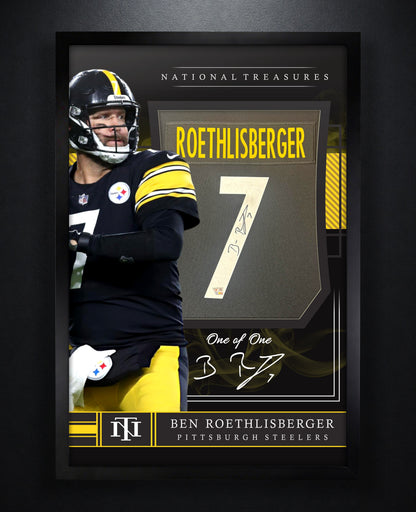 Ben Roethlisberger Signed Pittsburgh Steelers Nike Jersey Framed Fanatics COA - Photo of frame