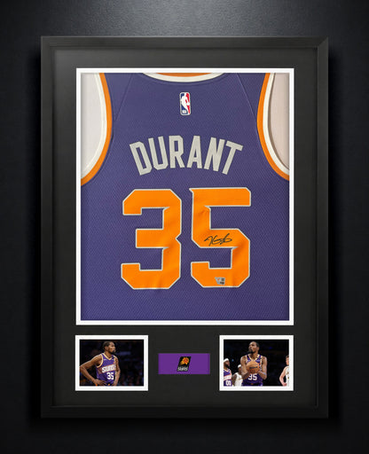 Kevin Durant Signed Phoenix Suns Nike Jersey Framed Fanatics COA - Photo of frame
