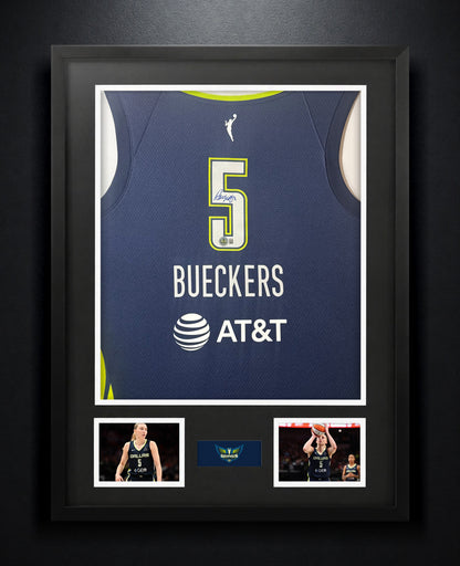 Paige Bueckers Signed Dallas Wings Nike Jersey Framed Beckett COA - Photo of frame
