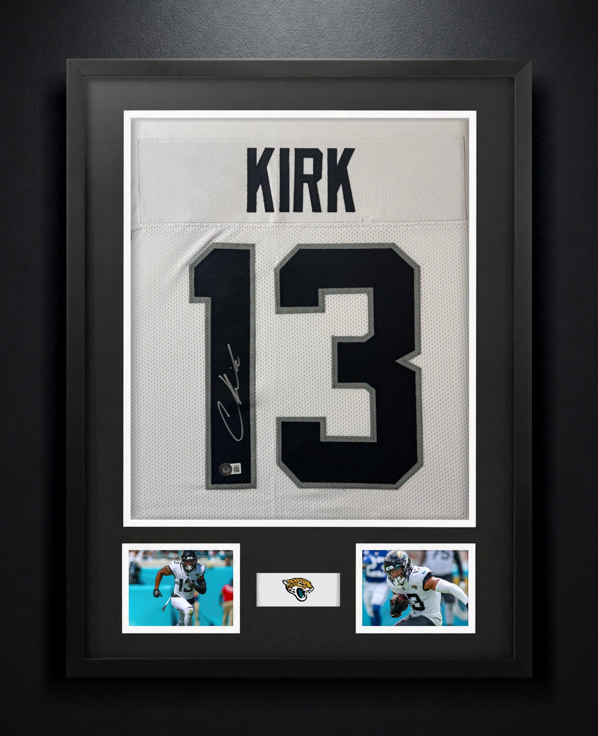 Christian Kirk Signed Jacksonville Jaguars Jersey Framed Beckett COA - Photo of frame