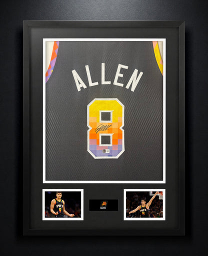 Grayson Allen Signed Phoenix Suns Jersey Framed Beckett COA - Photo of frame