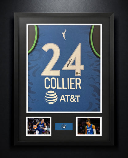 Napheesa Collier Signed Minnesota Lynx Nike Jersey Framed Beckett COA - Photo of frame