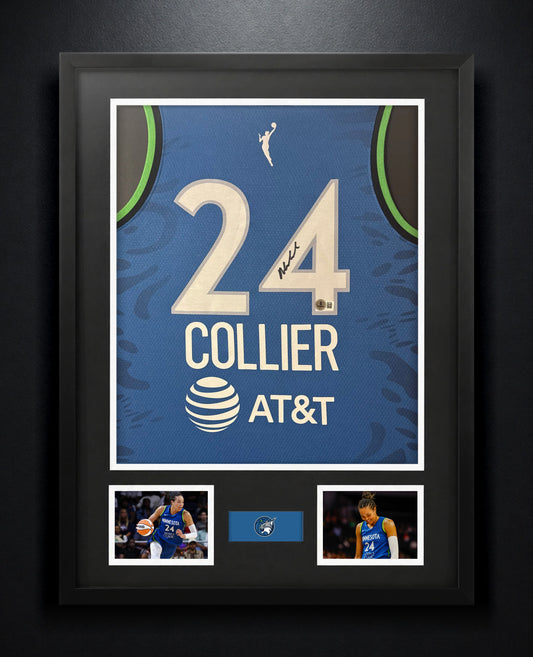 Napheesa Collier Signed Minnesota Lynx Nike Jersey Framed Beckett COA - Photo of frame