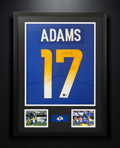 Davante Adams Signed Los Angeles Rams Jersey Framed Beckett COA - Photo of frame