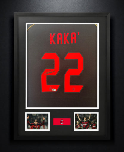 Kaka Signed AC Milan Adidas Jersey Framed Beckett COA - Photo of frame