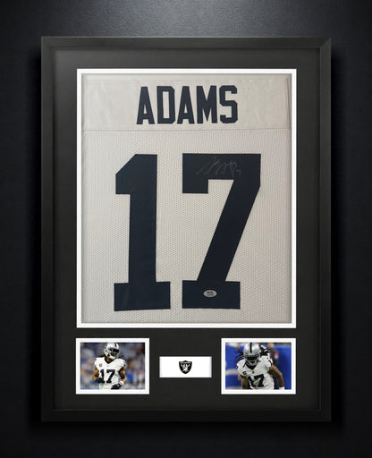 Davante Adams Signed Oakland Raiders Jersey Framed PSA COA - Photo of frame