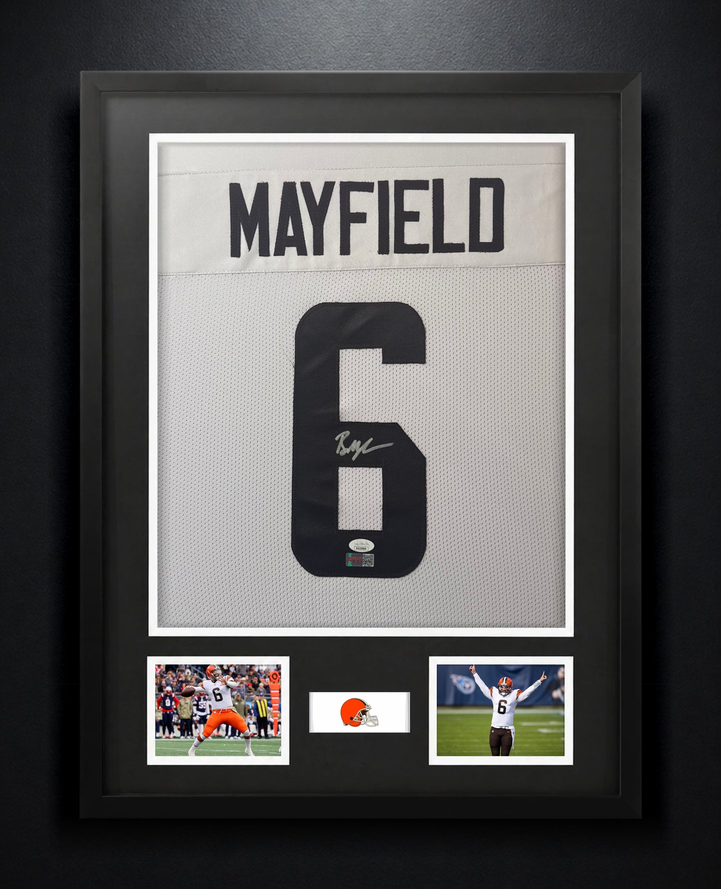 Baker Mayfield Signed Cleveland Browns Jersey Framed JSA & PIA COA - Photo of frame