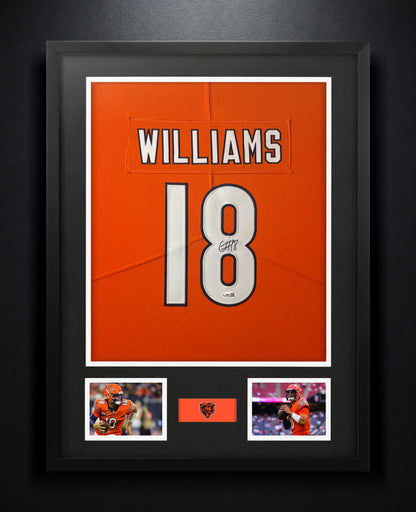 Caleb Williams Signed Chicago Bears Nike Jersey Framed JSA COA - Photo of frame