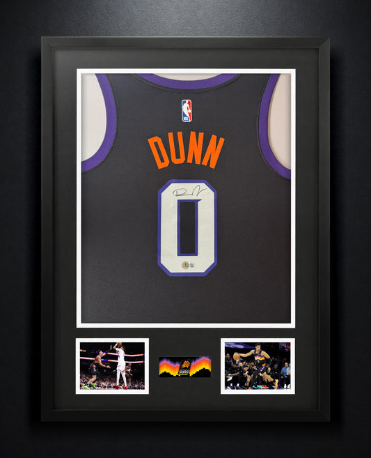 Ryan Dunn Signed Phoenix Suns Nike Jersey Framed Beckett COA - Photo of frame