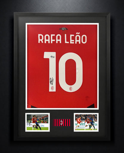 Rafael Leao Signed AC Milan Puma Jersey Framed Beckett COA - Photo of frame