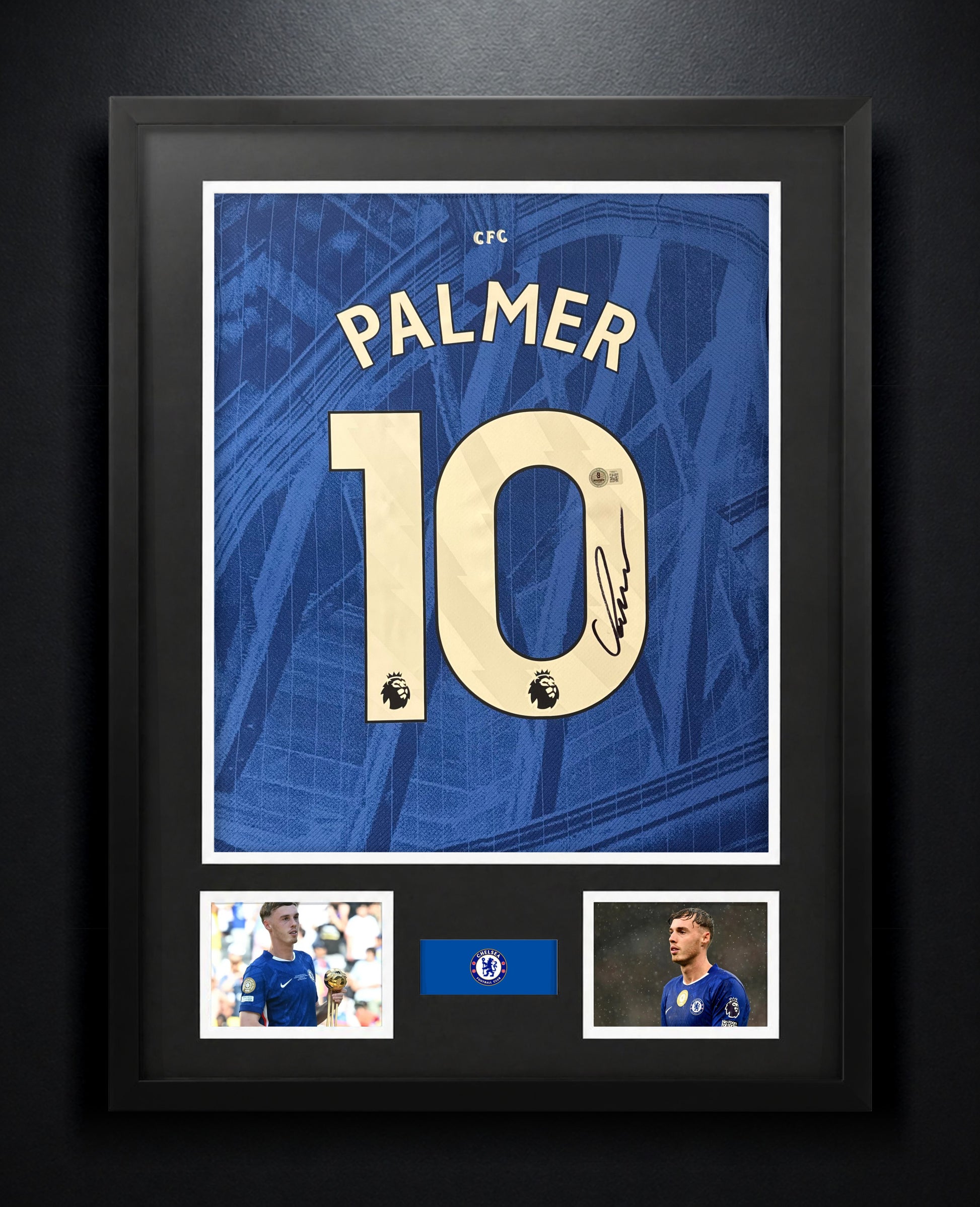 Cole Palmer Signed Chelsea FC Nike Jersey Framed Beckett COA - Photo of frame