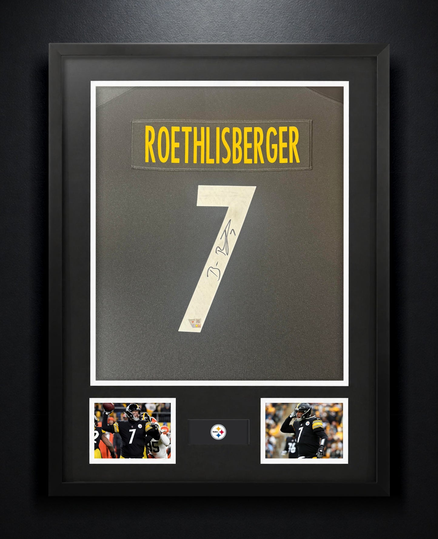Ben Roethlisberger Signed Pittsburgh Steelers Nike Jersey Framed Fanatics COA - Photo of frame