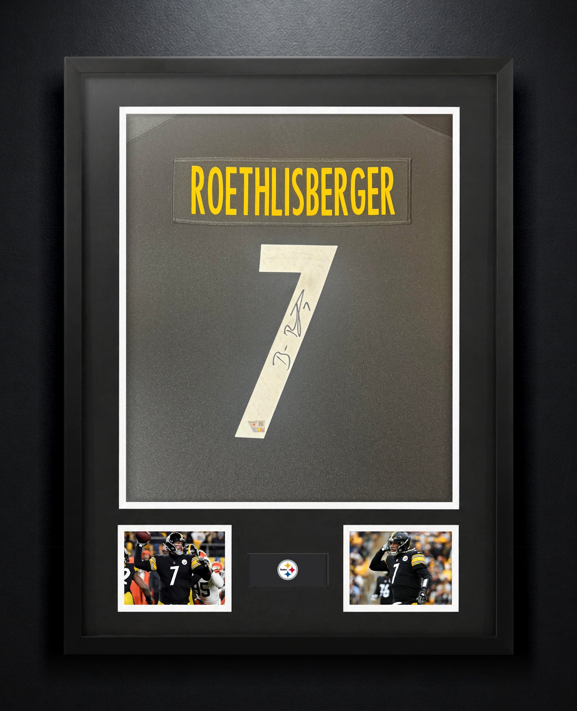 Ben Roethlisberger Signed Pittsburgh Steelers Nike Jersey Framed Fanatics COA - Photo of frame